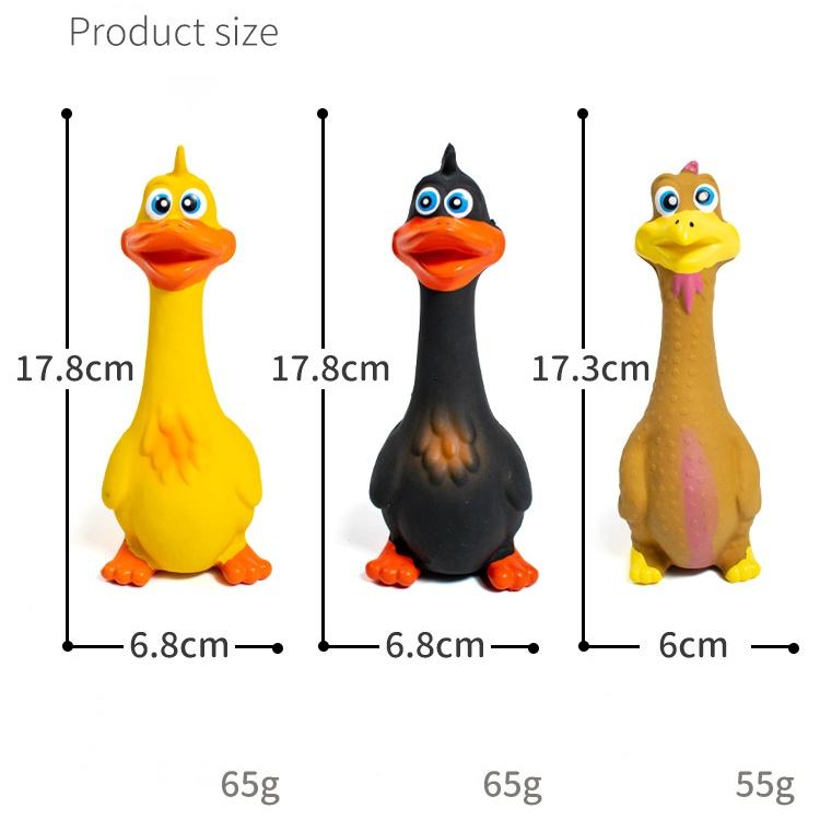 3pcs  Latex Screaming Chicken Toys Eco Friendly