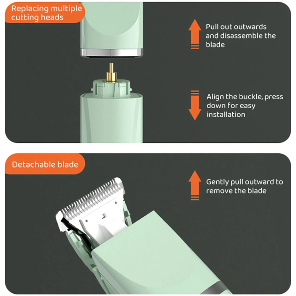 Professional Pet  Grooming Trimmer Set USB Rechargeable