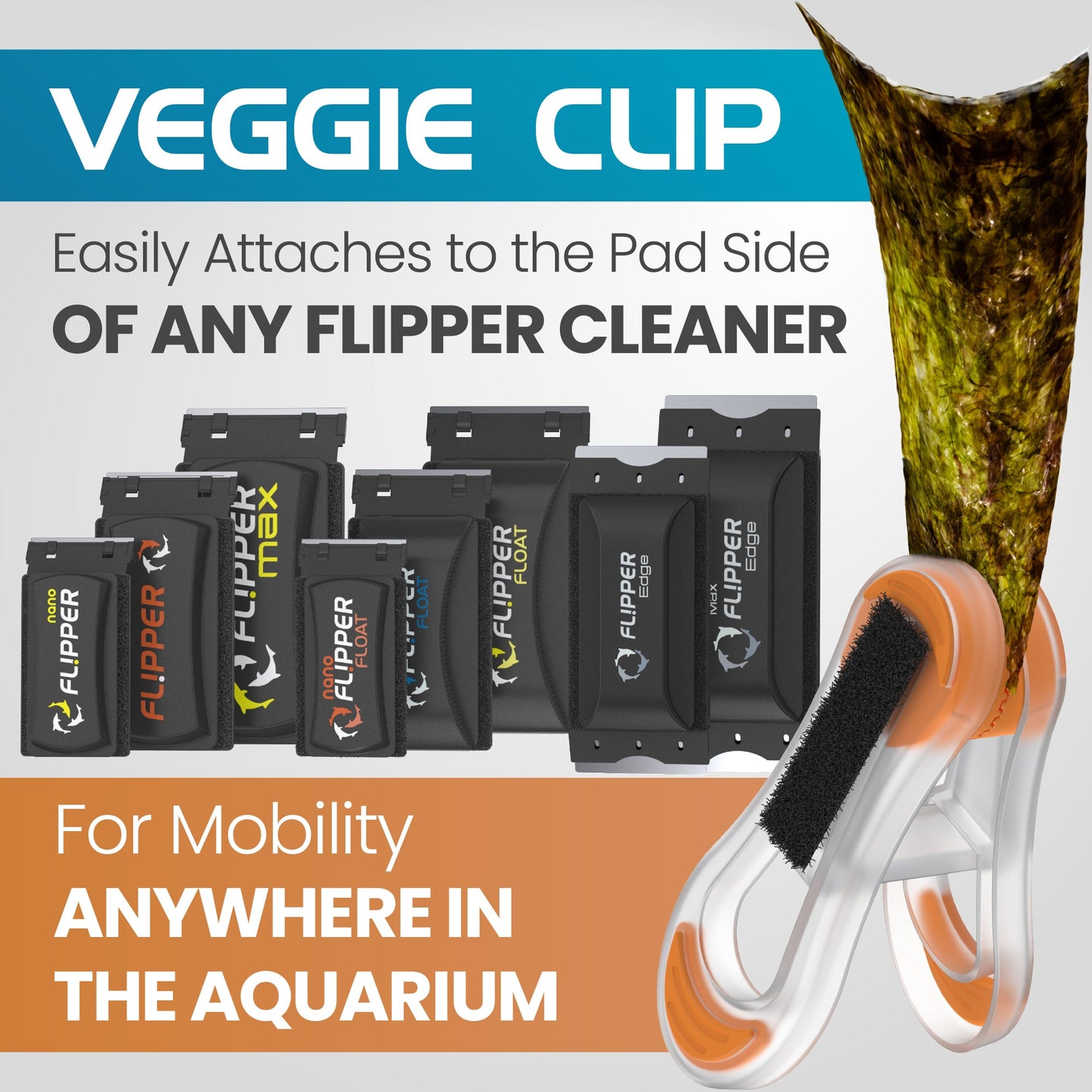 Flipper Feed Aquarium Feeding Kit for Flipper Cleaners