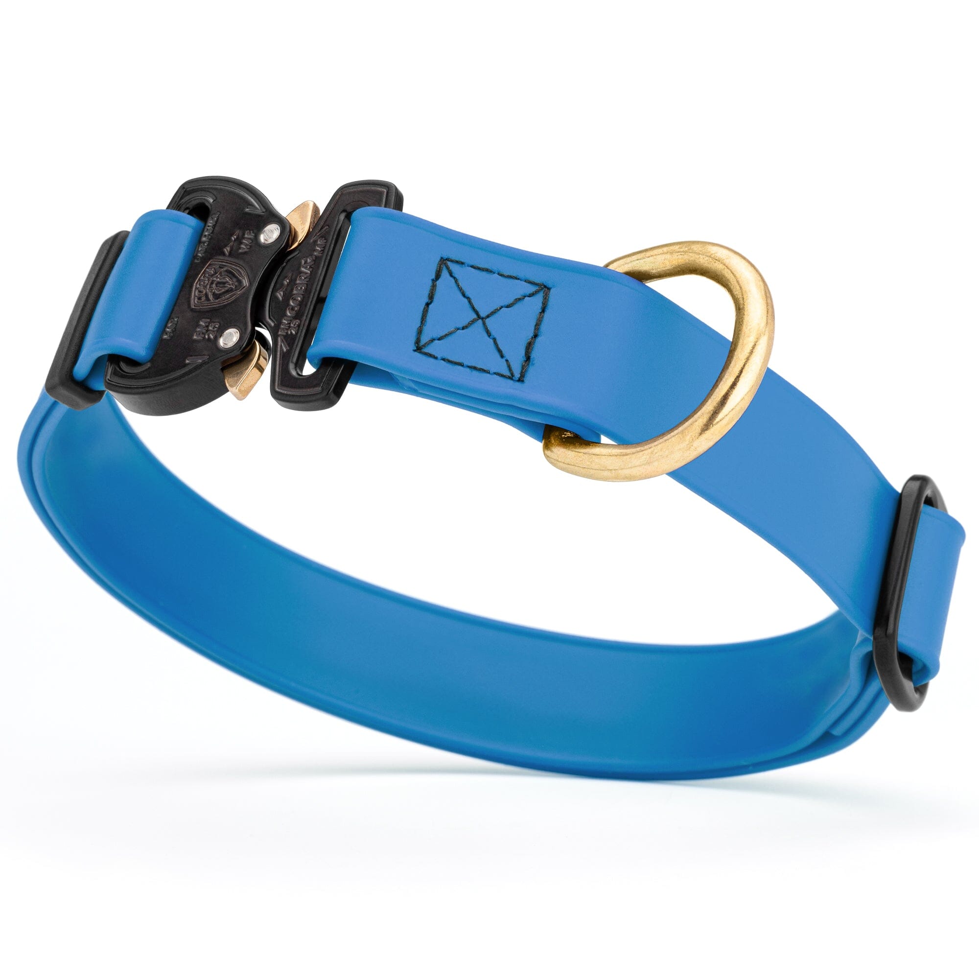 Viper BioThane Dog Collar with Cobra Metal Buckle – Odor Resistant and Waterproof