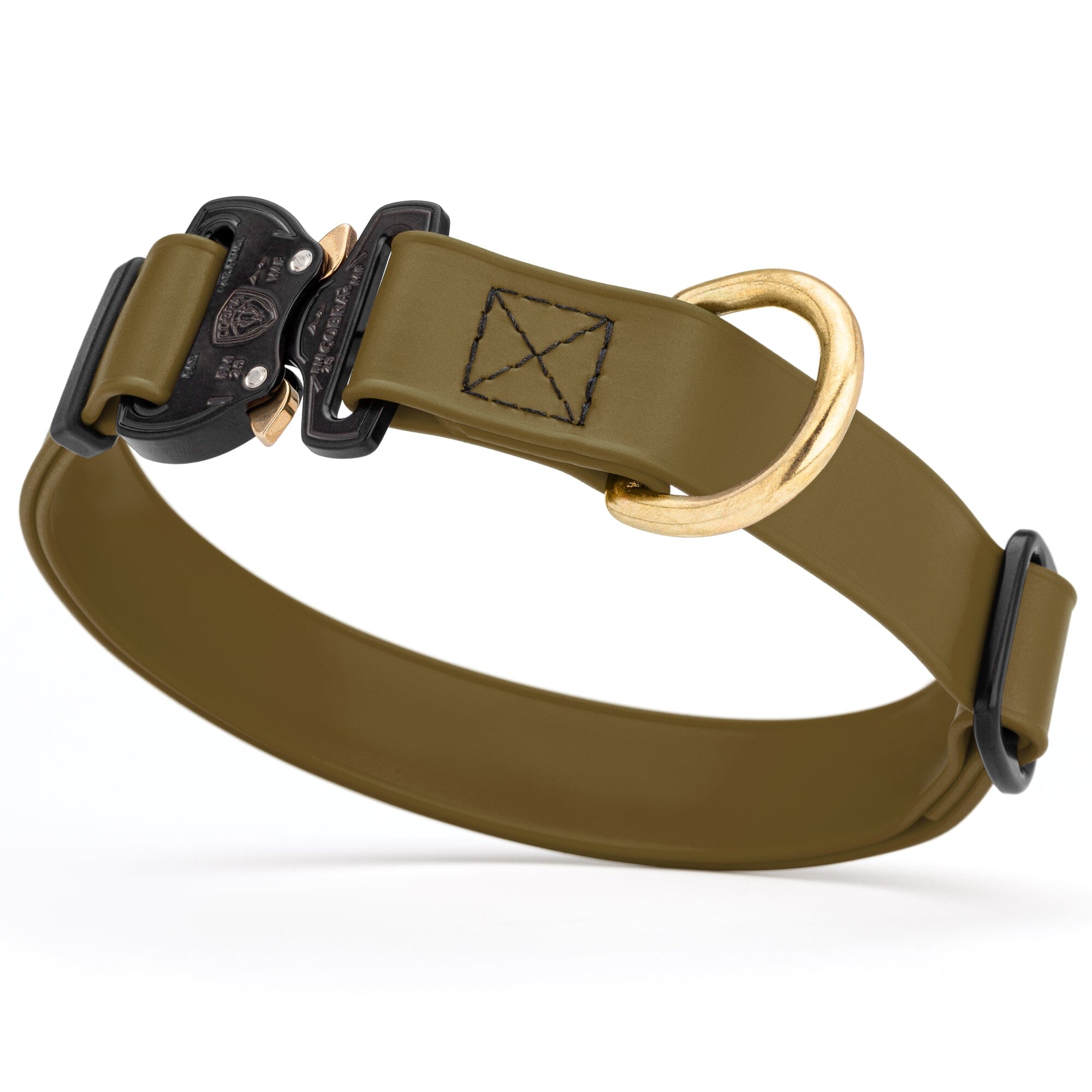 Viper BioThane Dog Collar with Cobra Metal Buckle – Odor Resistant and Waterproof