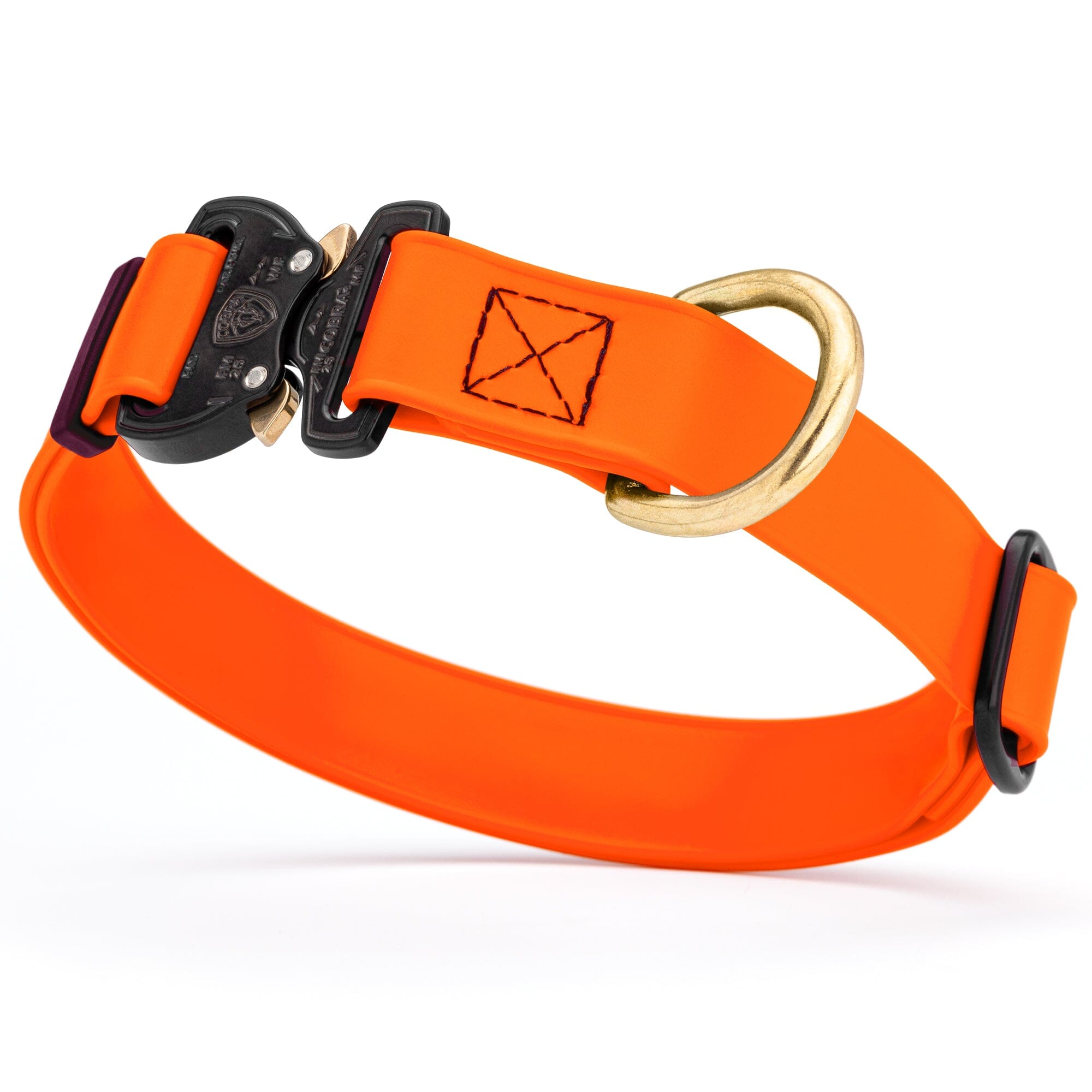 Viper BioThane Dog Collar with Cobra Metal Buckle – Odor Resistant and Waterproof