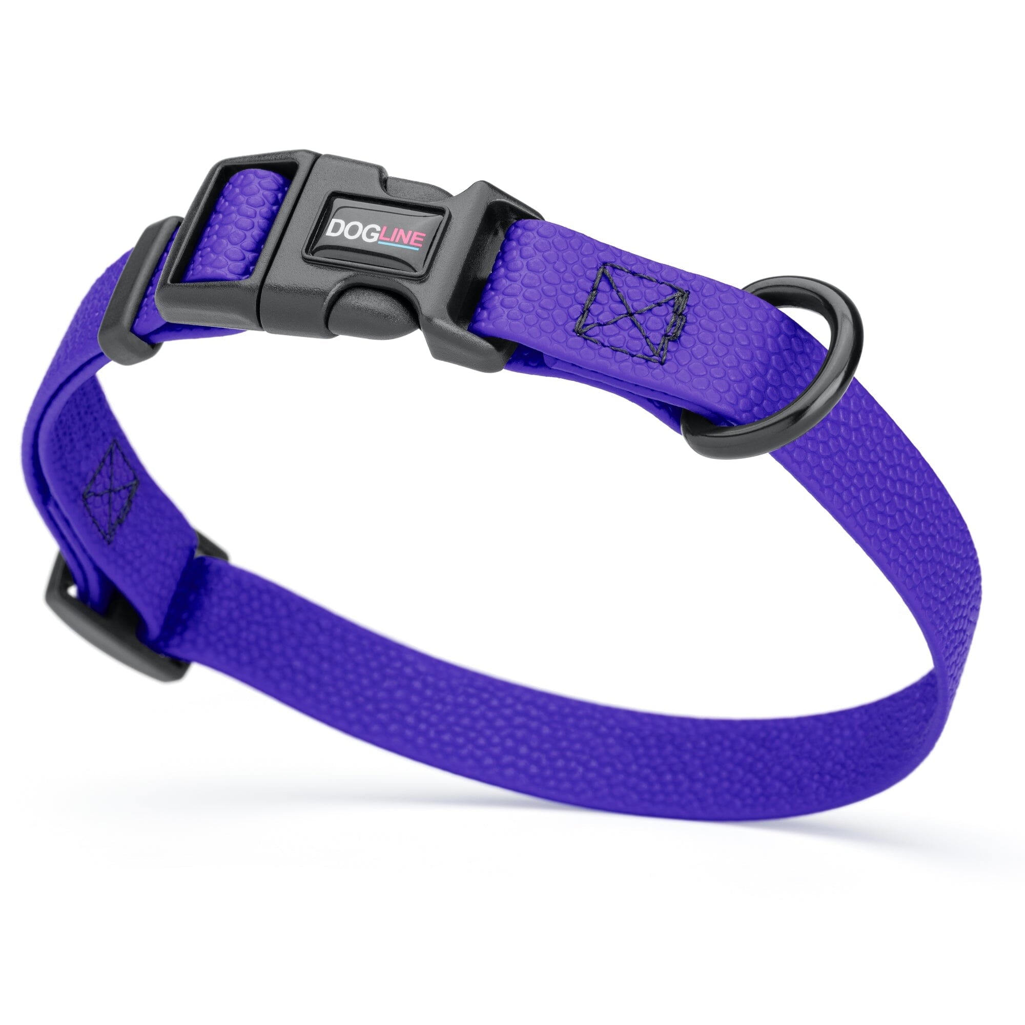 Pebble Emboss Biothane Dog Collar with Quick Release Buckle