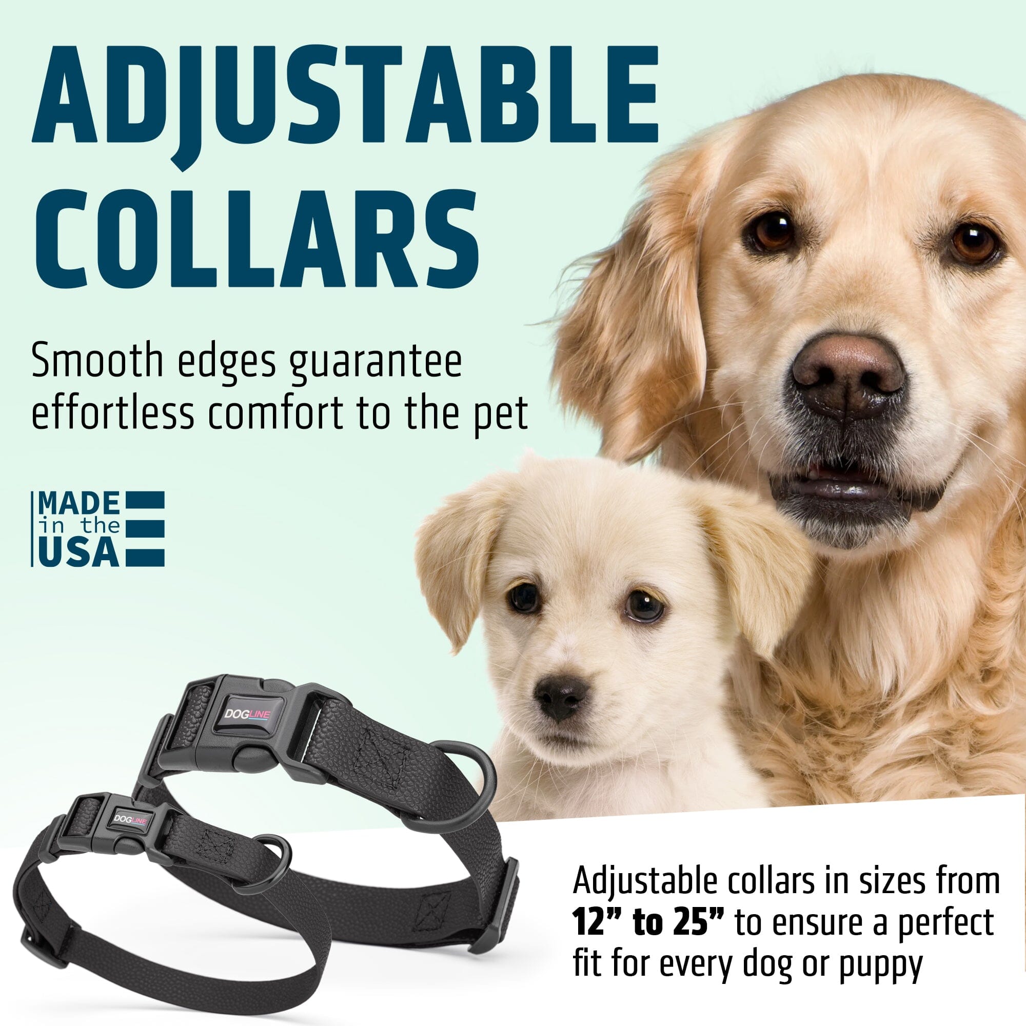Pebble Emboss Biothane Dog Collar with Quick Release Buckle