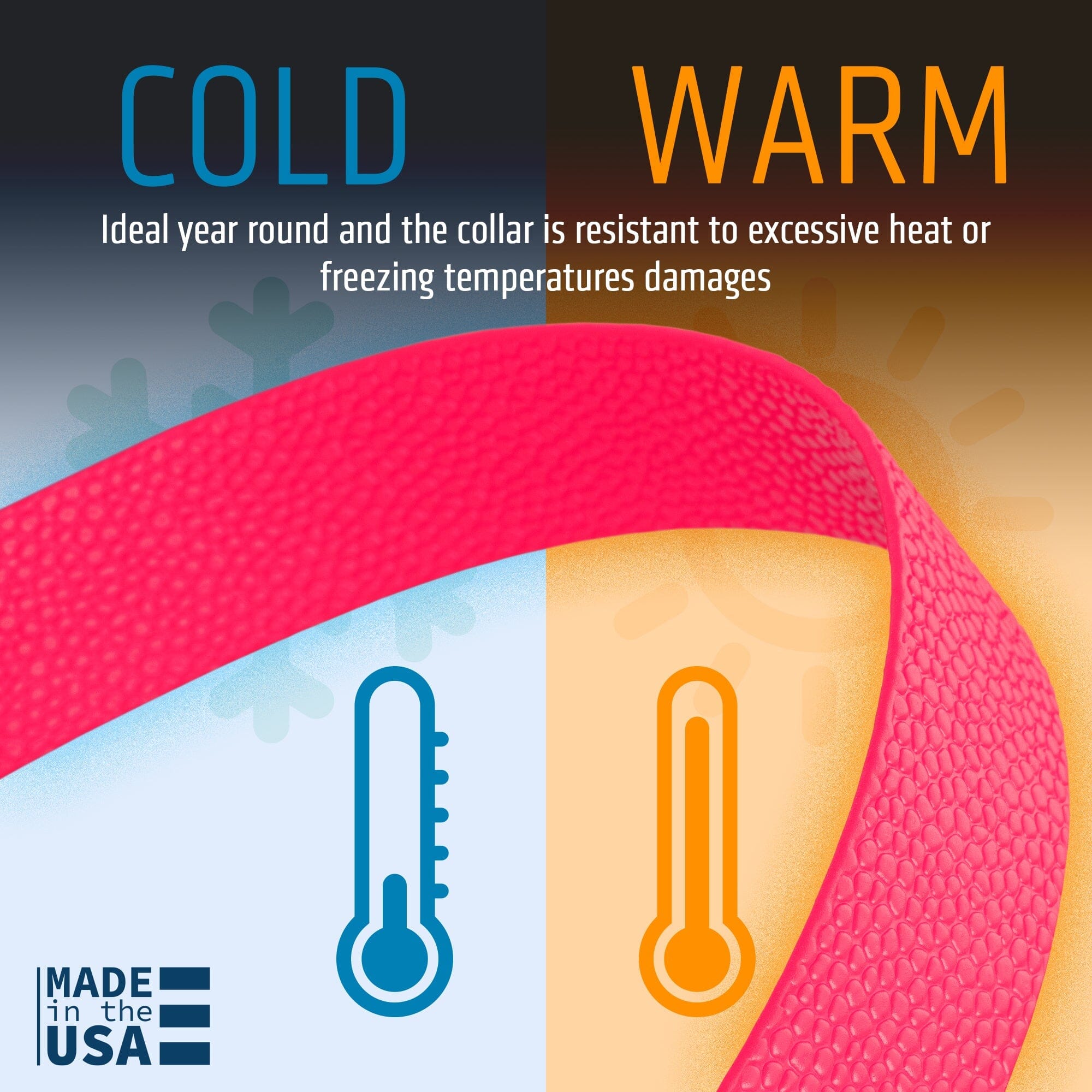 Pebble Emboss Biothane Dog Collar with Quick Release Buckle