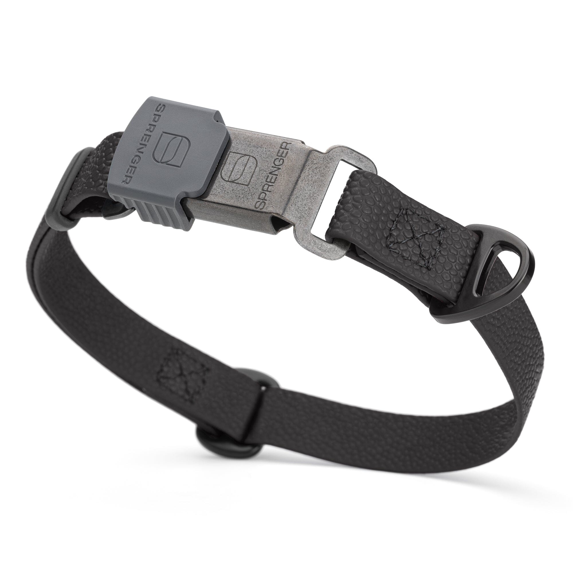 Dogline Pebble Emboss Biothane Dog Collar with Herm Sprenger Stainless Steel ClicLock Buckle