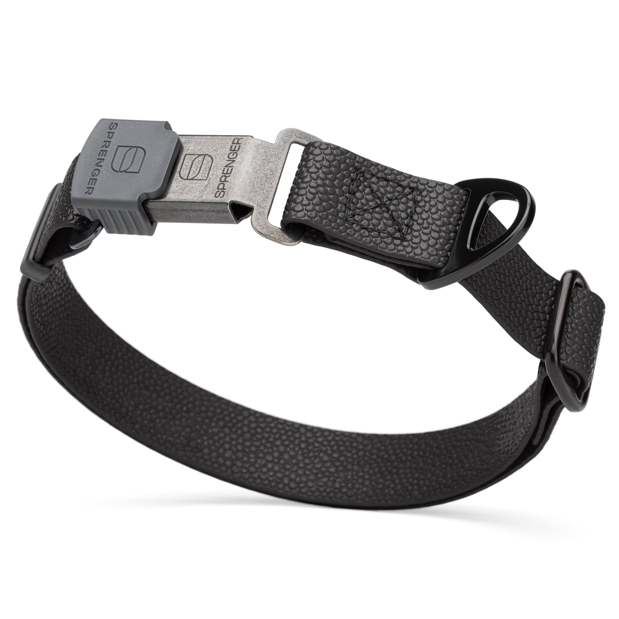 Dogline Pebble Emboss Biothane Dog Collar with Herm Sprenger Stainless Steel ClicLock Buckle