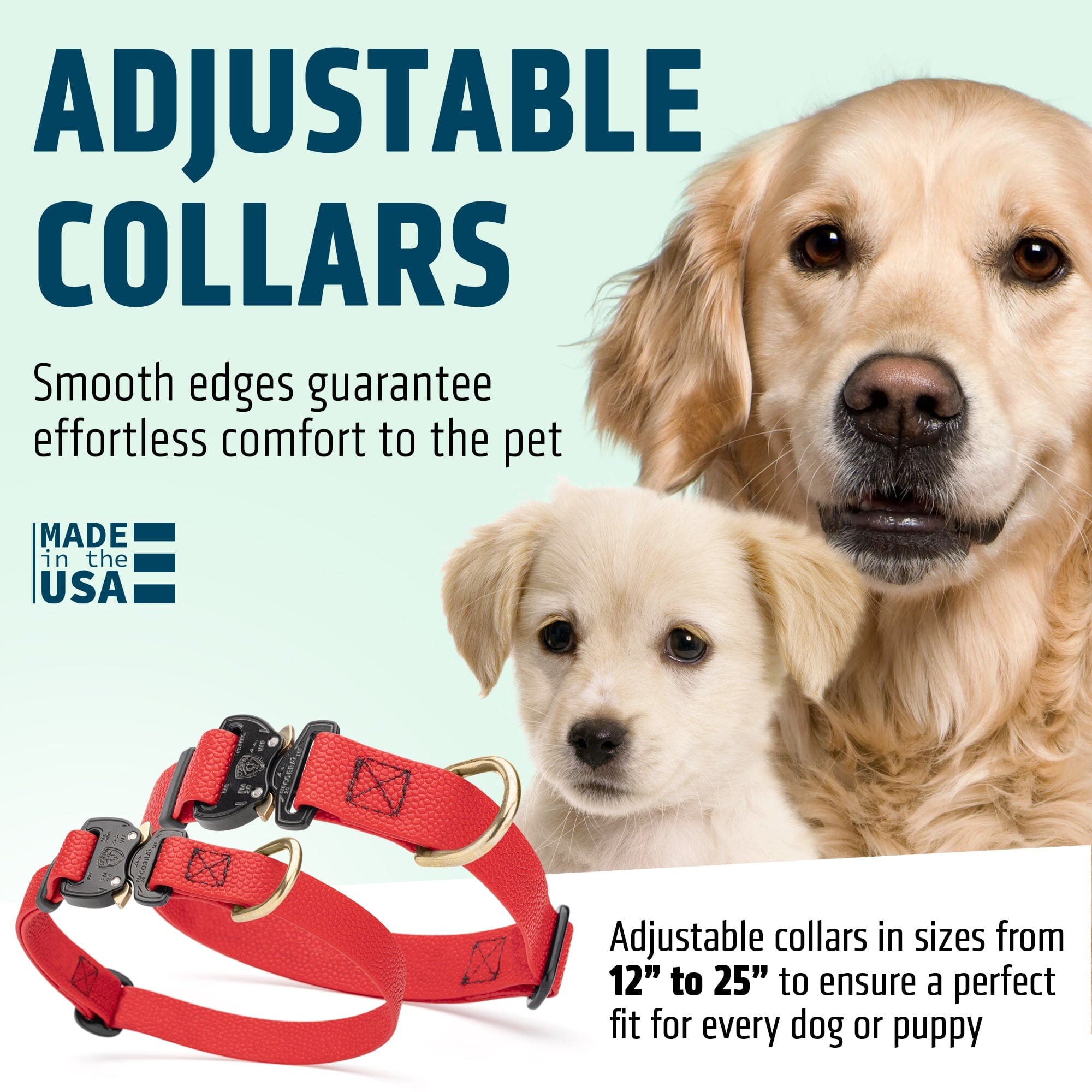 Dogline Pebble Emboss BioThane Dog Collar with Heavy Duty Cobra Buckle