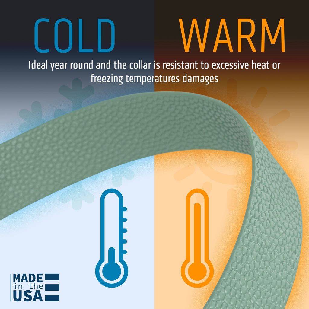 Dogline Pebble Emboss BioThane Dog Collar with Heavy Duty Cobra Buckle