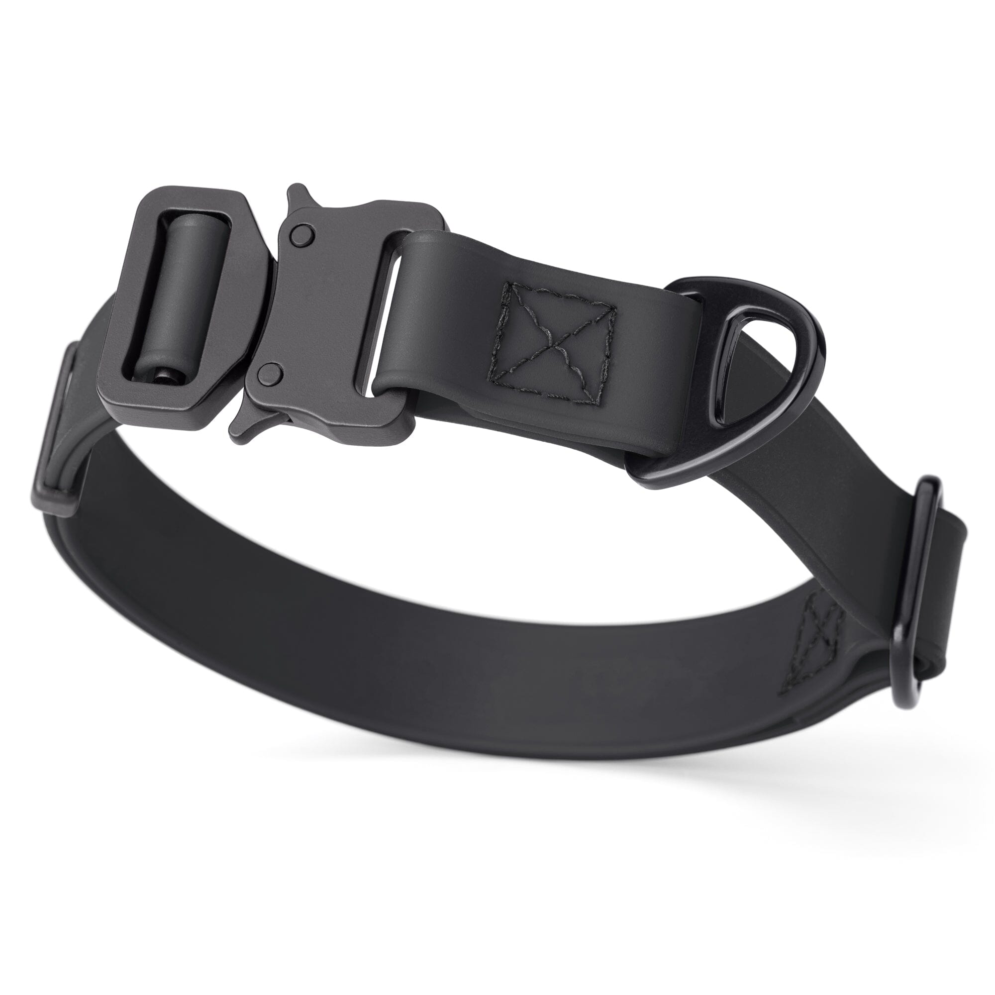 Dogline BioThane Dog Collar with Stab-Lock Quick Release Buckle