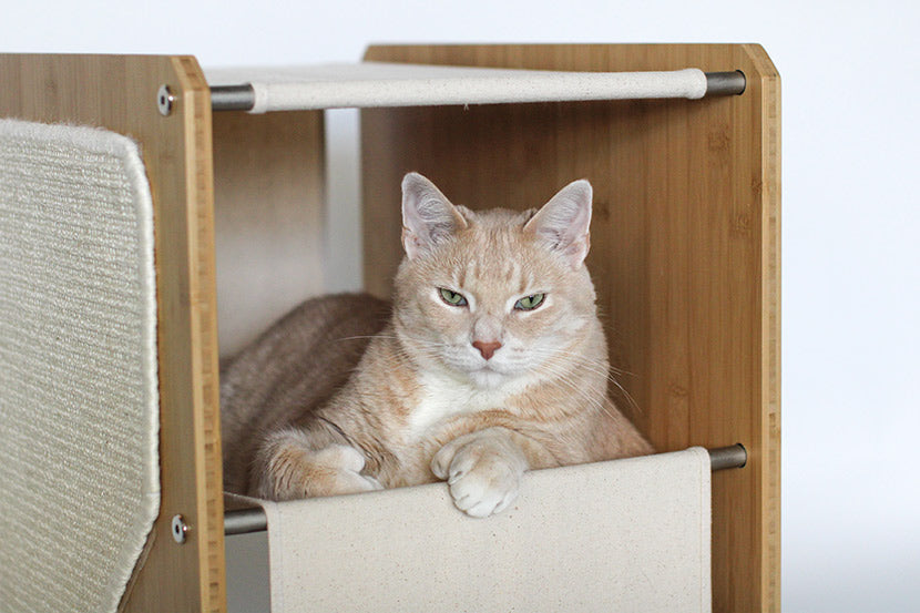 The Grotto - Short Cat Tree for Small Spaces