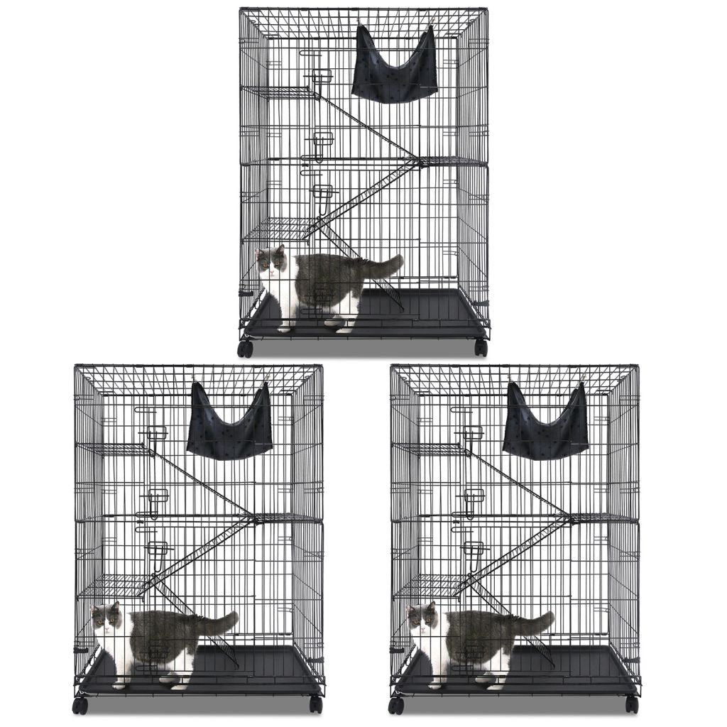 50 Inch 4-Tier Cat Cage C01