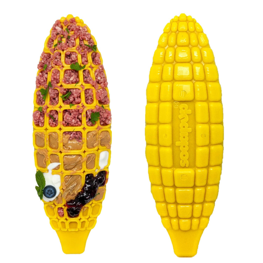 Corn on the Cob Nylon Dog Toy for Aggressive Chewers | USA Made | SodaPup