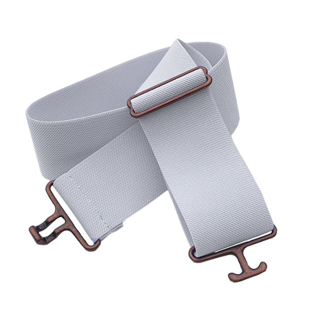 White + Copper Elastic Belt