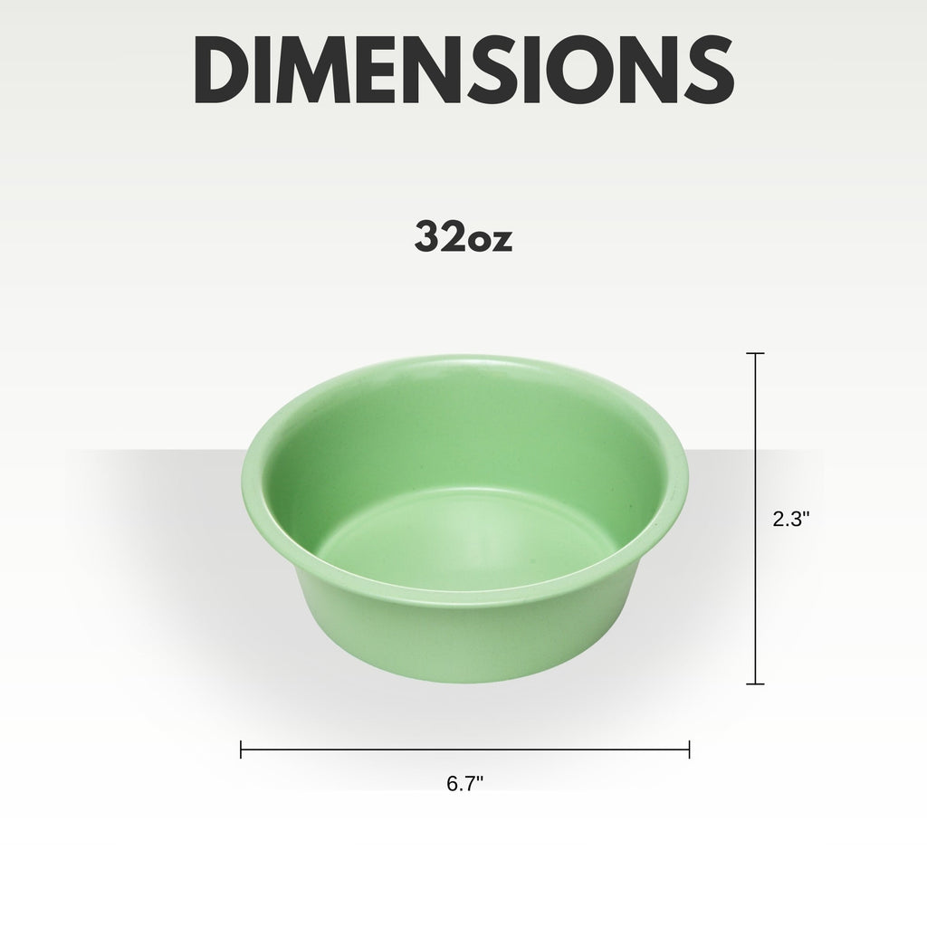 Country Living Set of 2 Coated Stainless Steel Heavy Dog Bowls - Ideal for Medium to Large Breeds