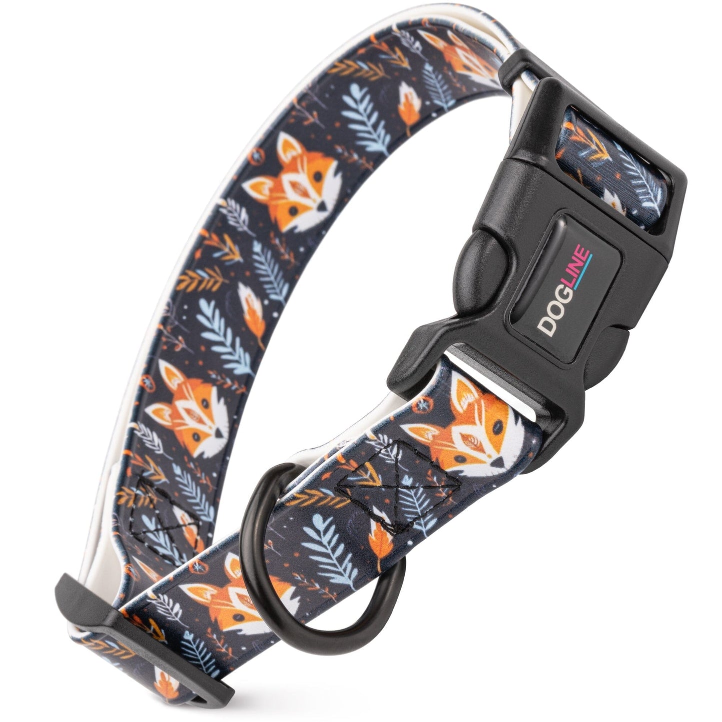Dogline Biothane Full Color Design Printed Dog Collar with Quick Release Buckle