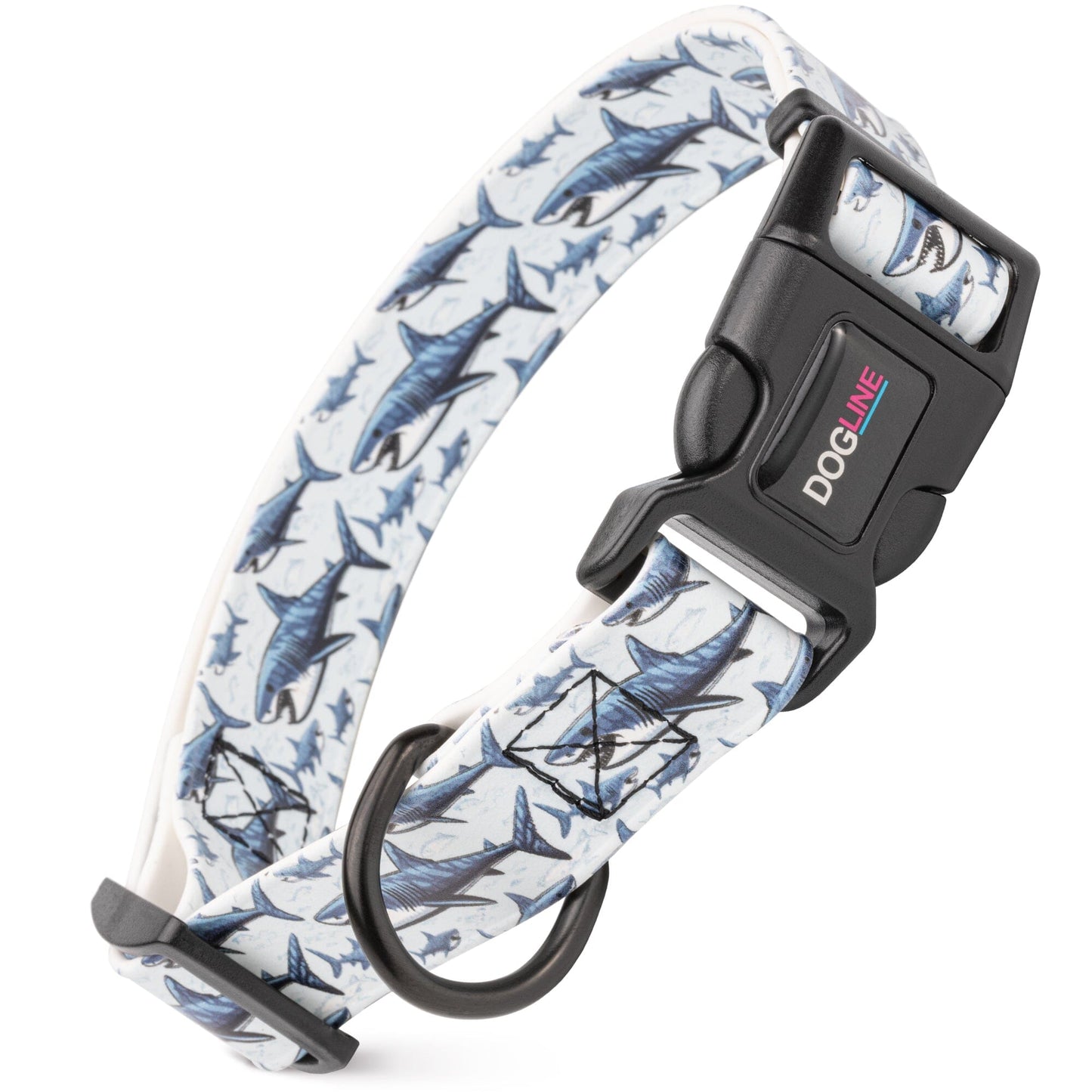 Dogline Biothane Full Color Design Printed Dog Collar with Quick Release Buckle