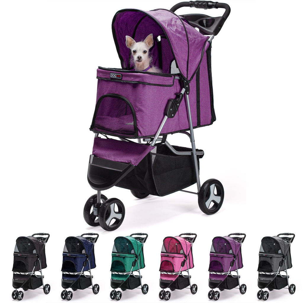 Casual Pet Stroller with a Removable Cup Holder