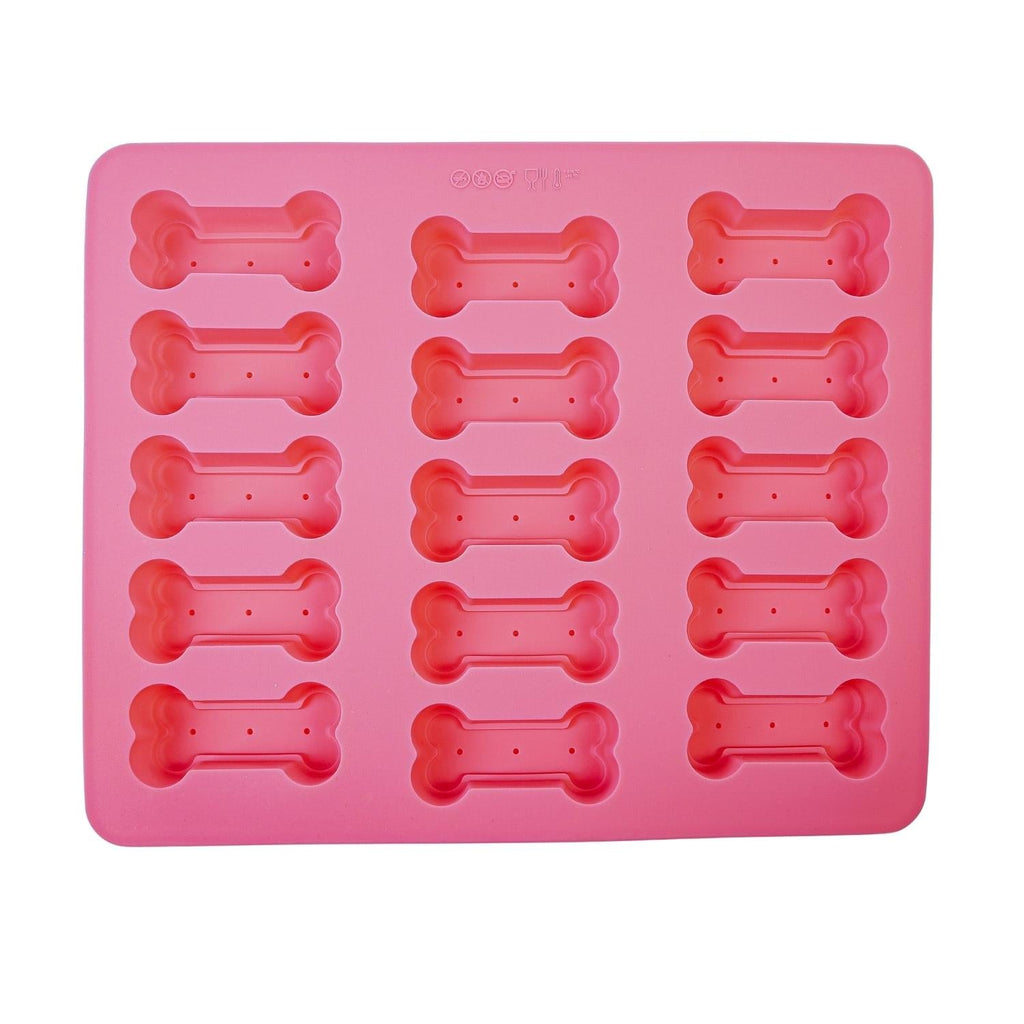 3-in-1 Dog Bone Silicone Treat Baking Tray for Healthy, Homemade Dog Treats and More