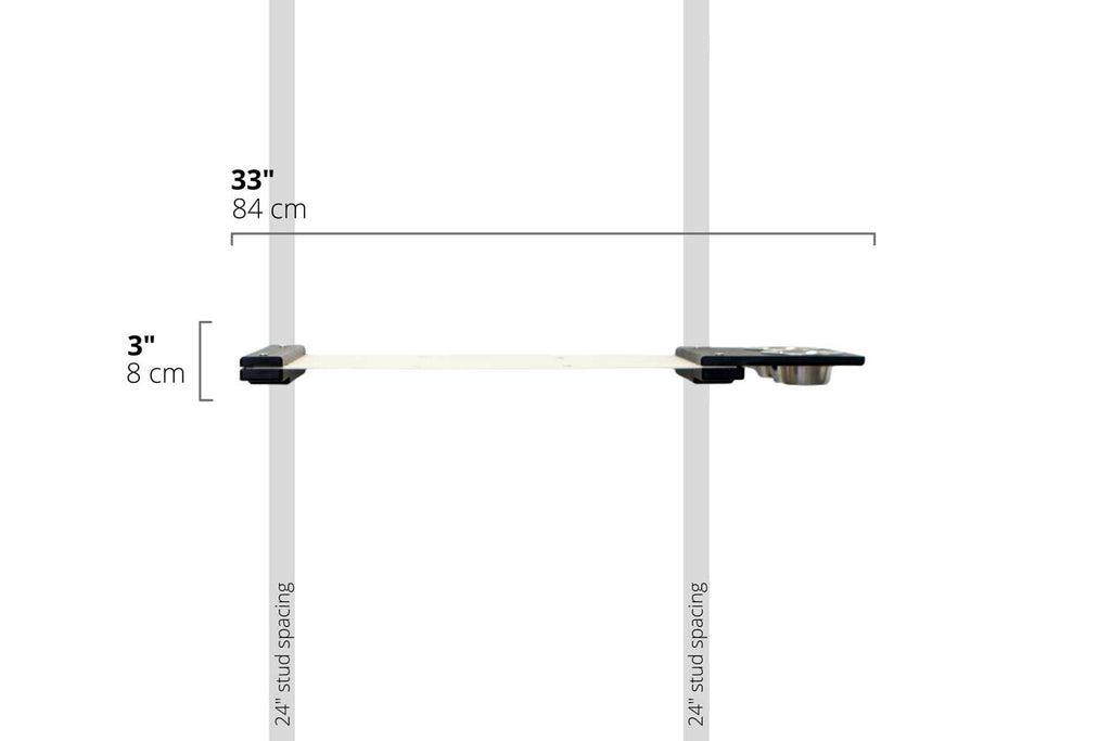 Dog Proof Cat Feeder - Wall-Mounted - Raised