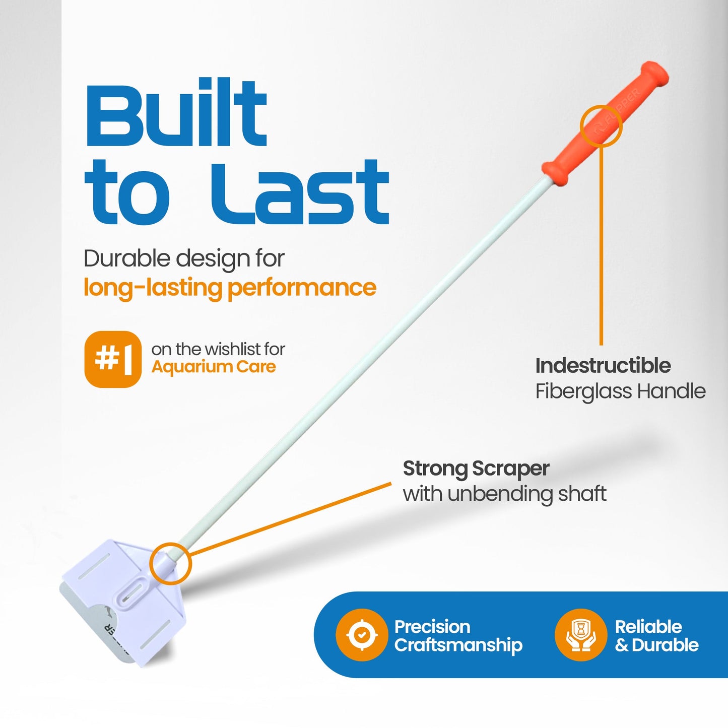 Flipper Platinum Aquarium Algae Scraper - 18"