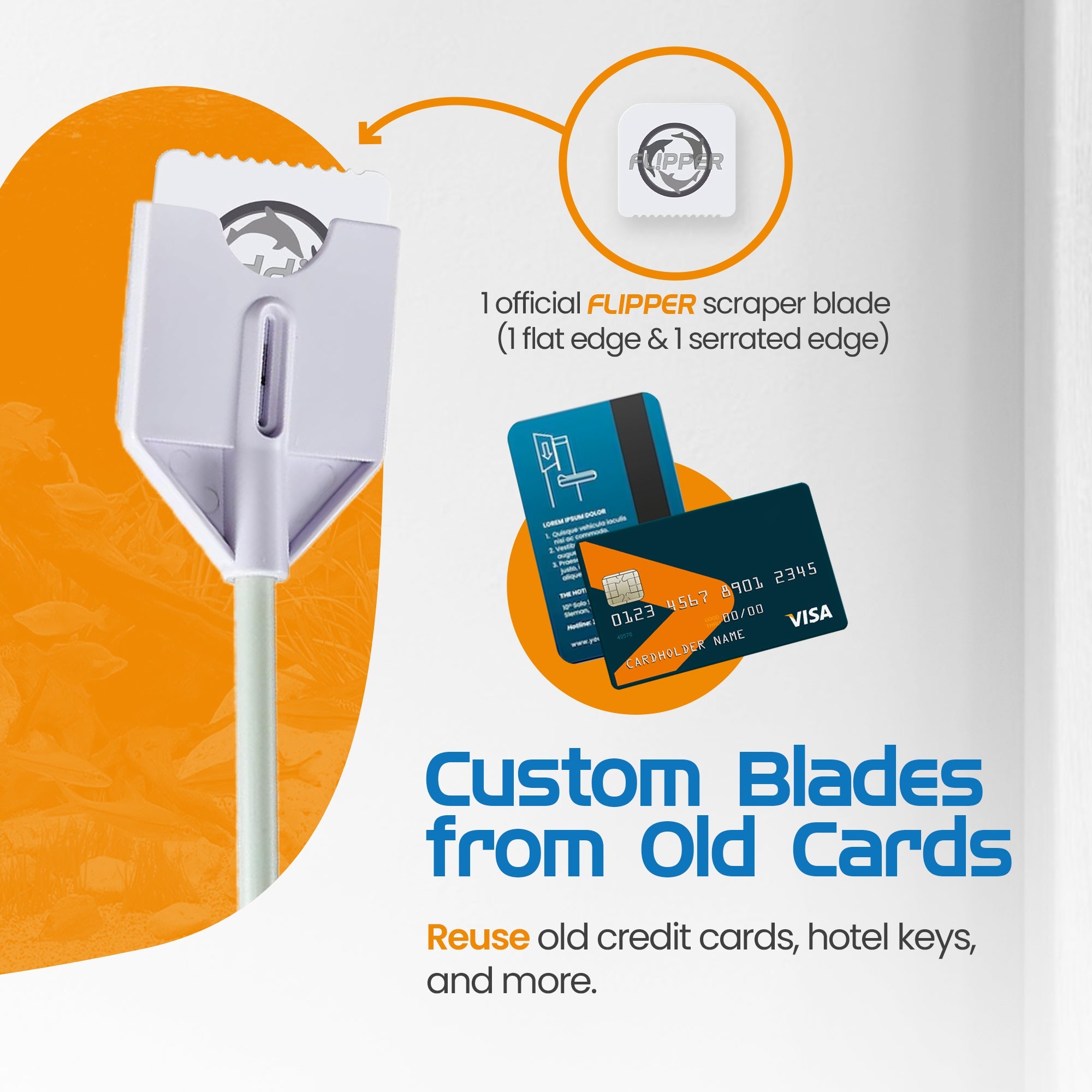 Flipper Platinum NANO Aquarium Algae Scraper 12"