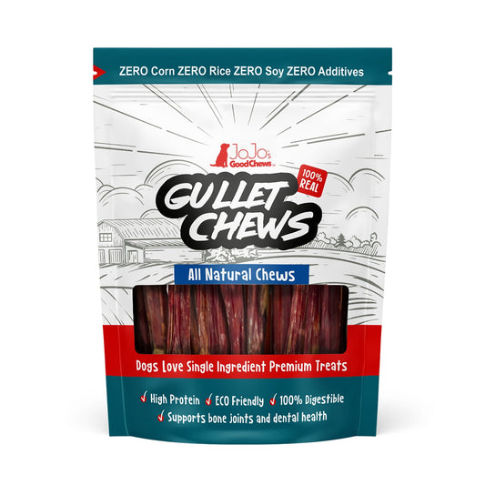 All-Natural Beef Gullet Stick Dog Treats – Delicious & Nutritious, Healthy Chews – 6 Inches (5-Pack)