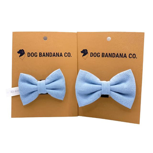 Denim Pet Bow Tie