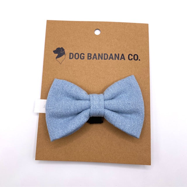 Denim Pet Bow Tie