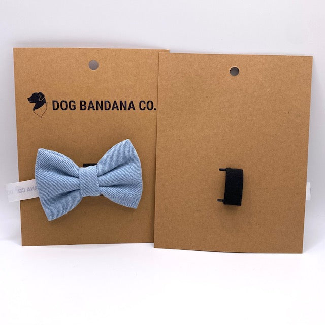 Denim Pet Bow Tie