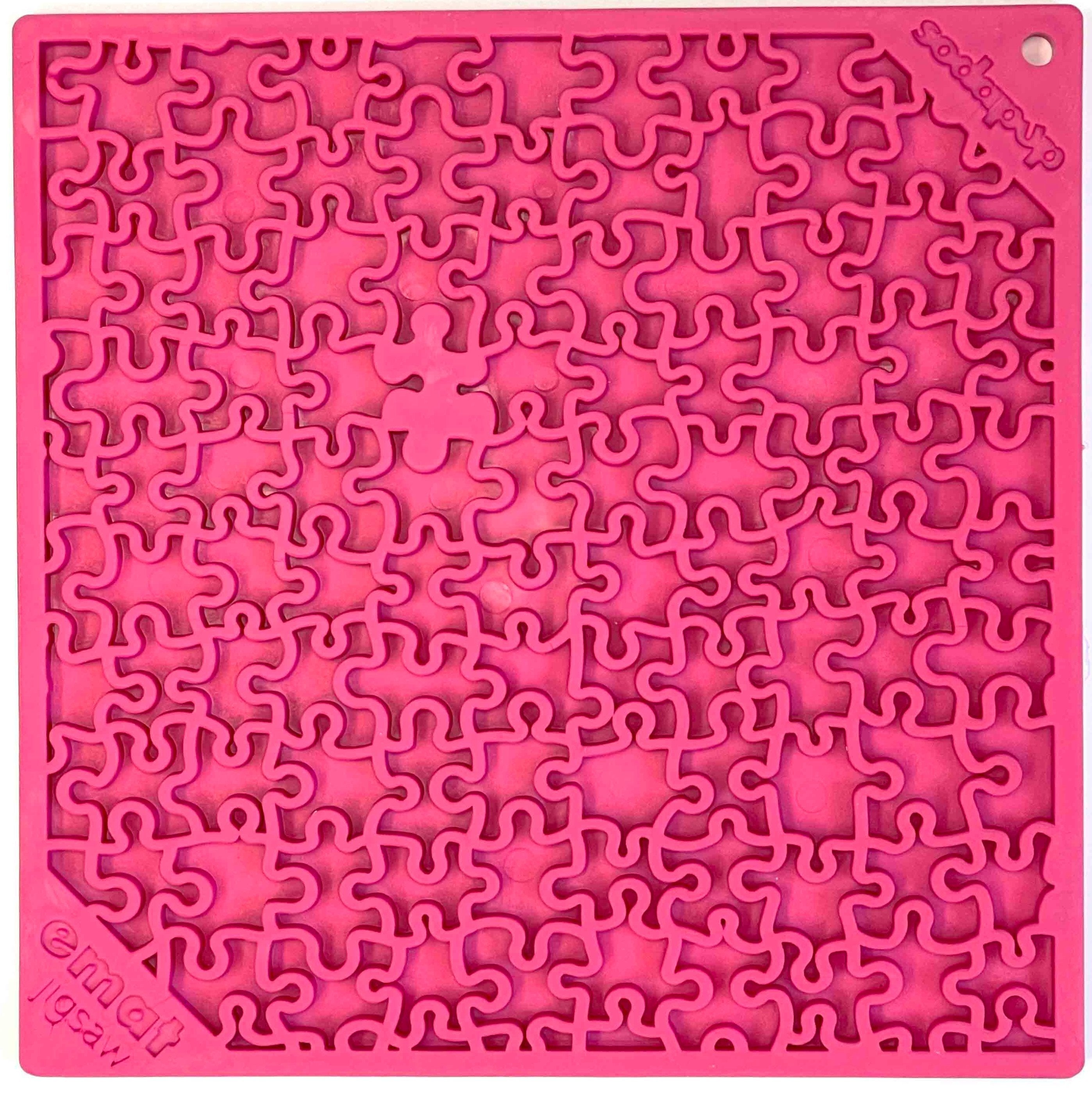Jigsaw Puzzle eMat - Enrichment Lick Mat for Dogs and Cats | eMat Enrichment Toy for Anxiety Relief | USA Made