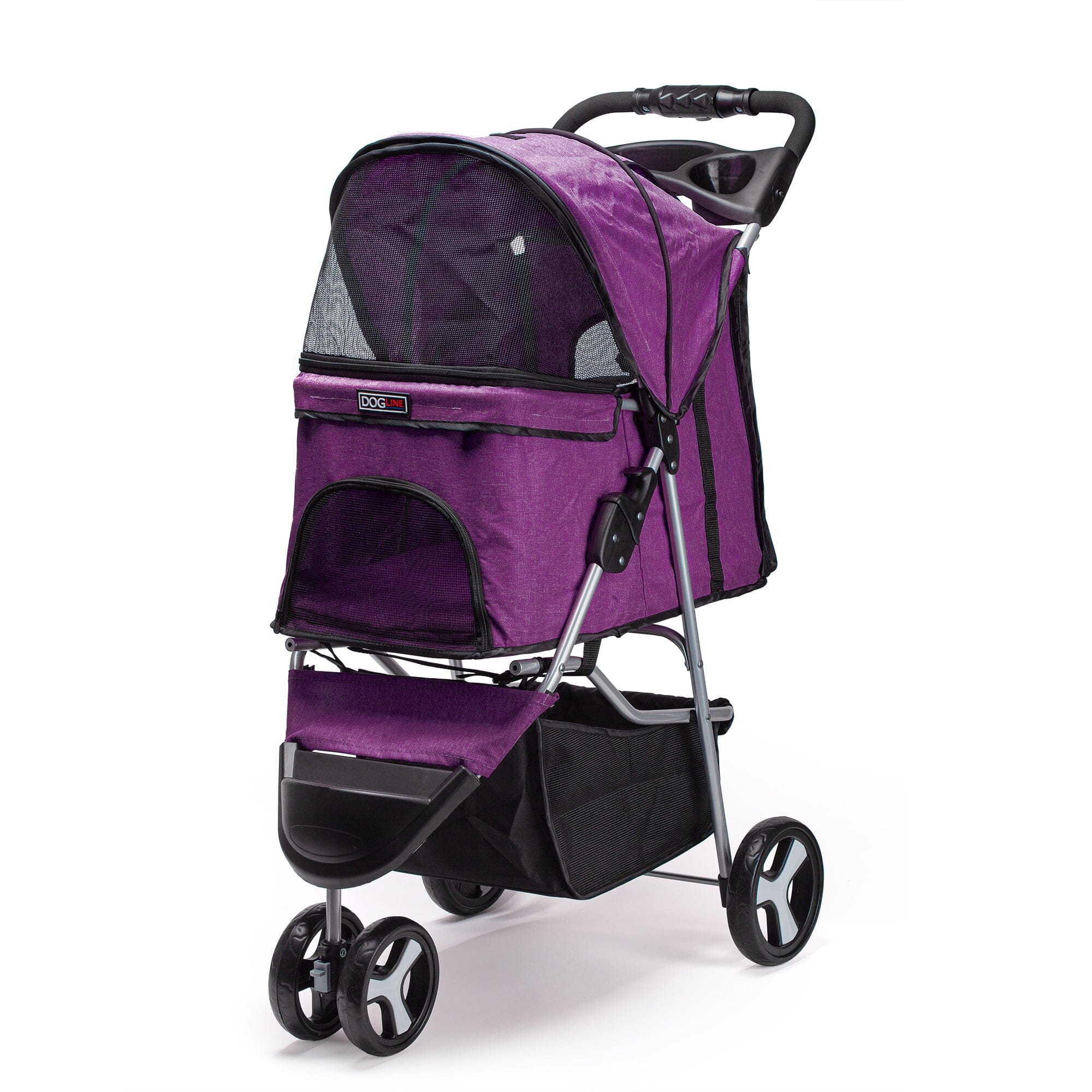Casual Pet Stroller with a Removable Cup Holder