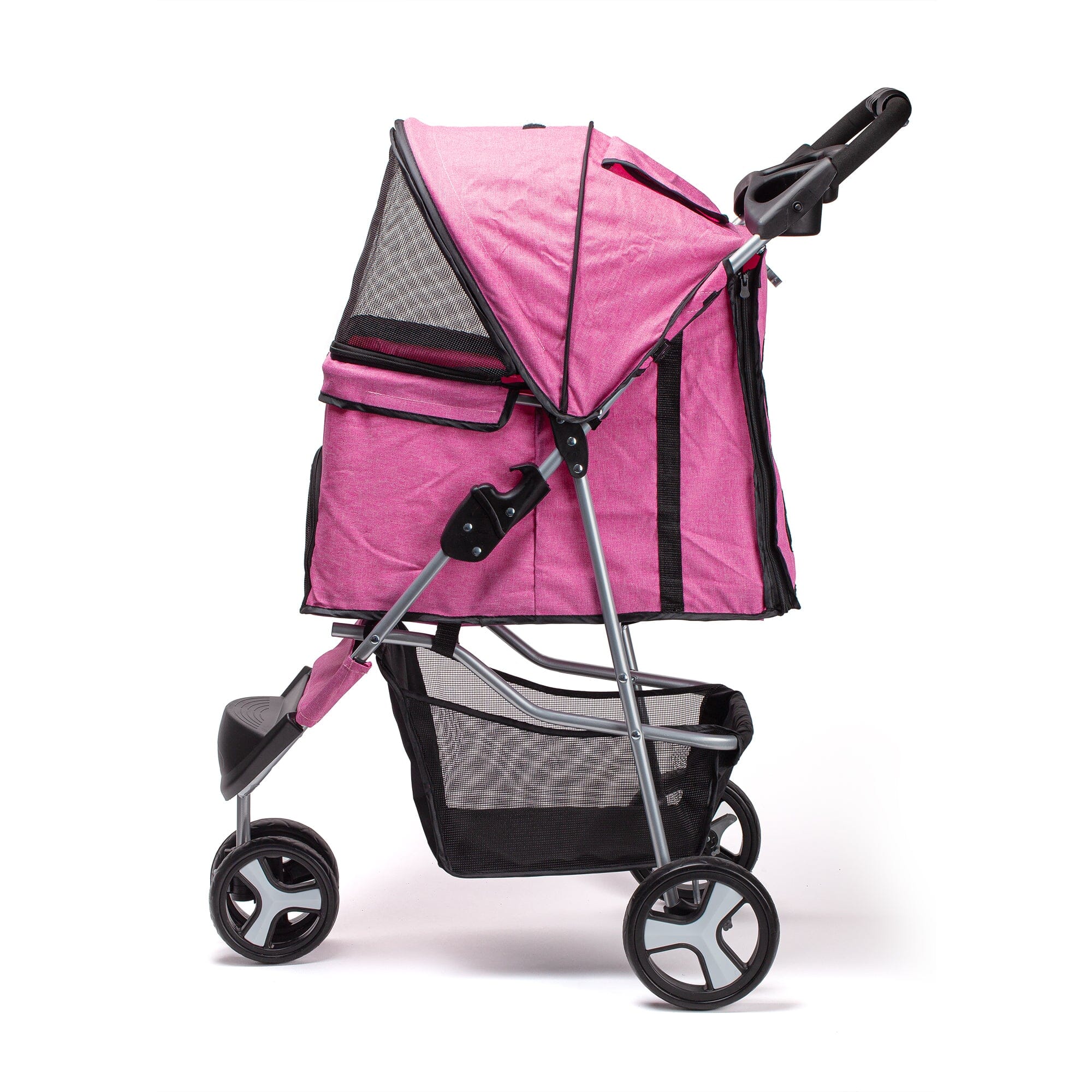 Casual Pet Stroller with a Removable Cup Holder