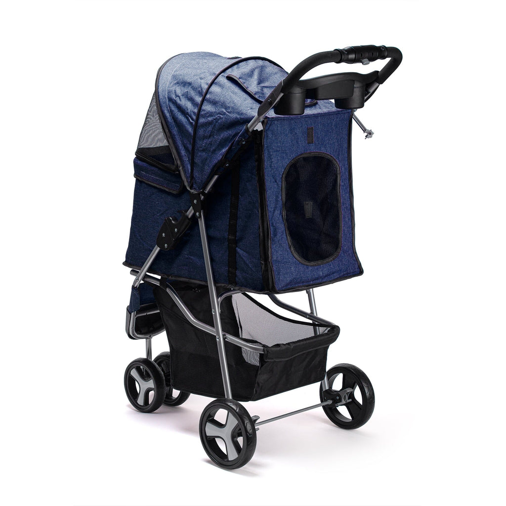 Casual Pet Stroller with a Removable Cup Holder