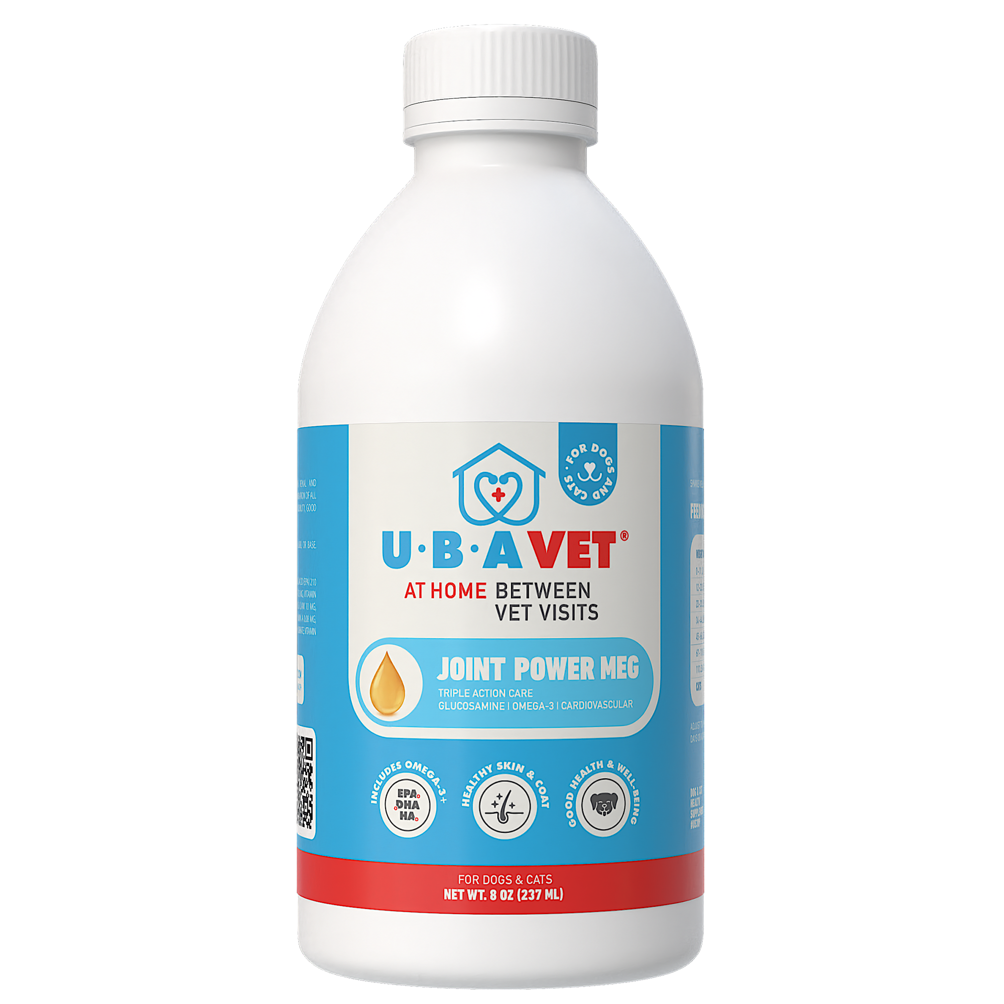 UBAVET Joint Power MEG Maximum Joint Support Liquid for Dogs & Cats