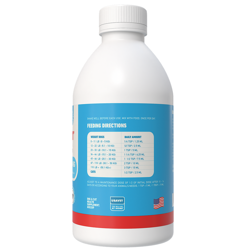 UBAVET Joint Power MEG Maximum Joint Support Liquid for Dogs & Cats