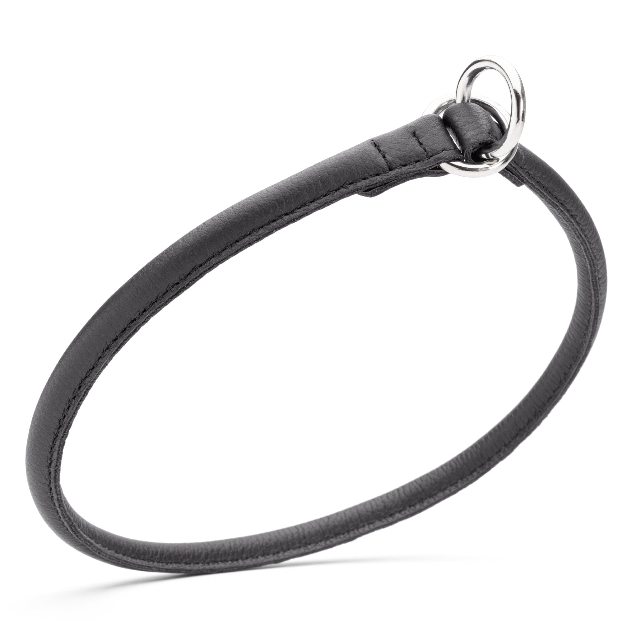 Soft Leather Round Slip Collar