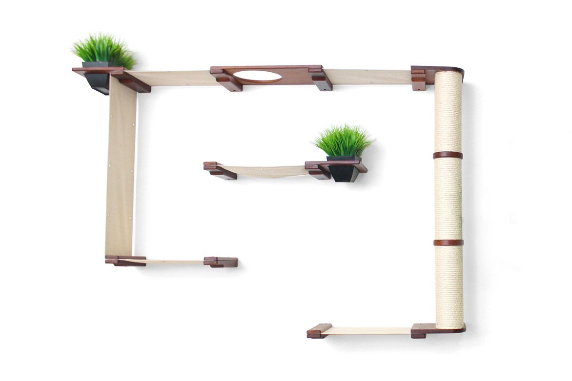 The Gardens - Modern Cat Tree with Plants