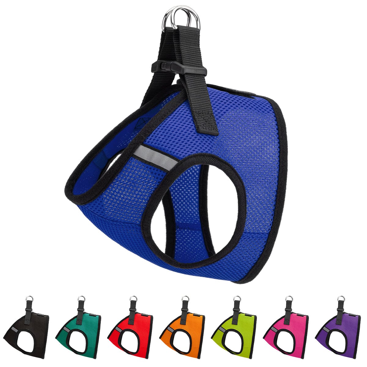 Boston Mesh Dog Harness + Built-in Hook & Loop Fastener