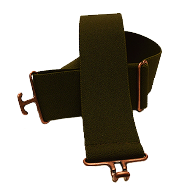 Olive + Copper Elastic Belt