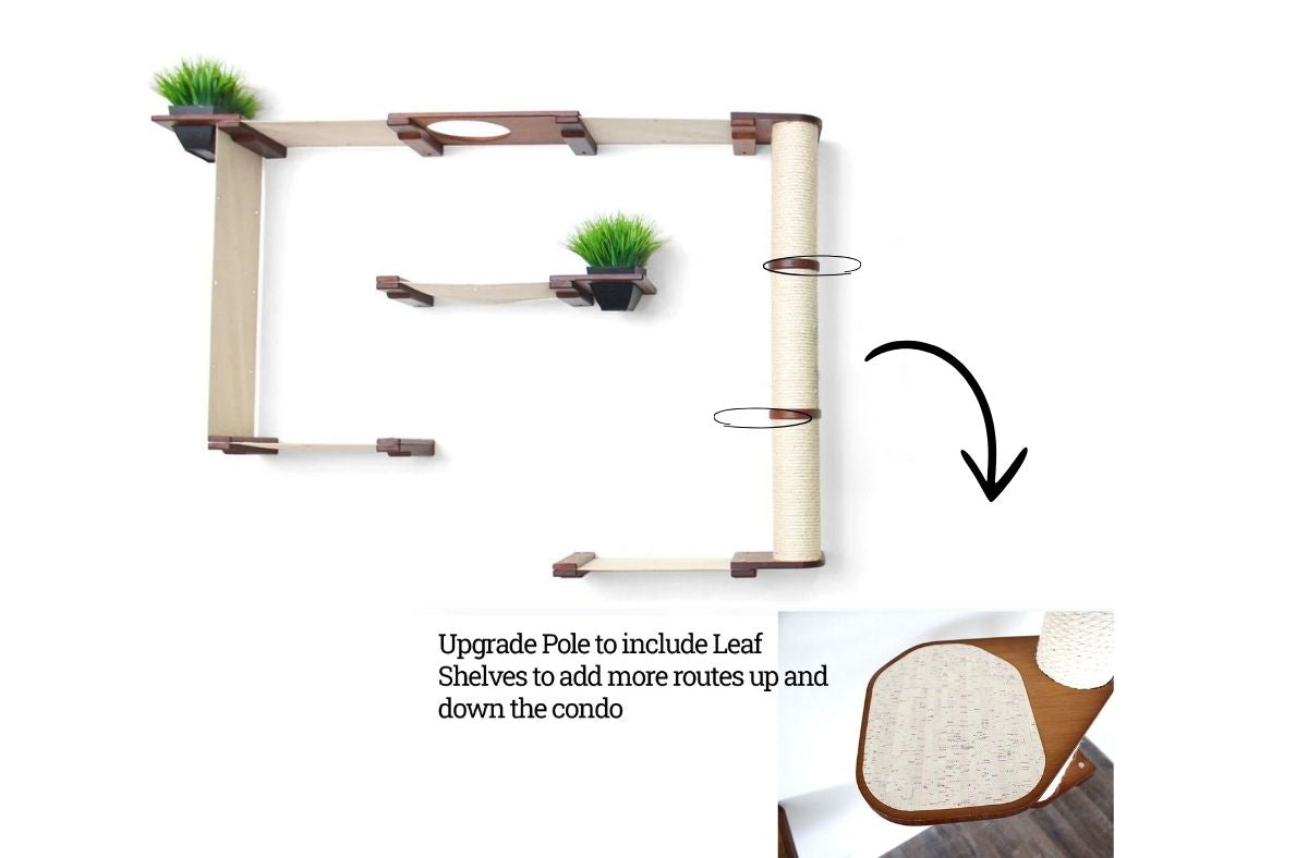 The Gardens - Modern Cat Tree with Plants