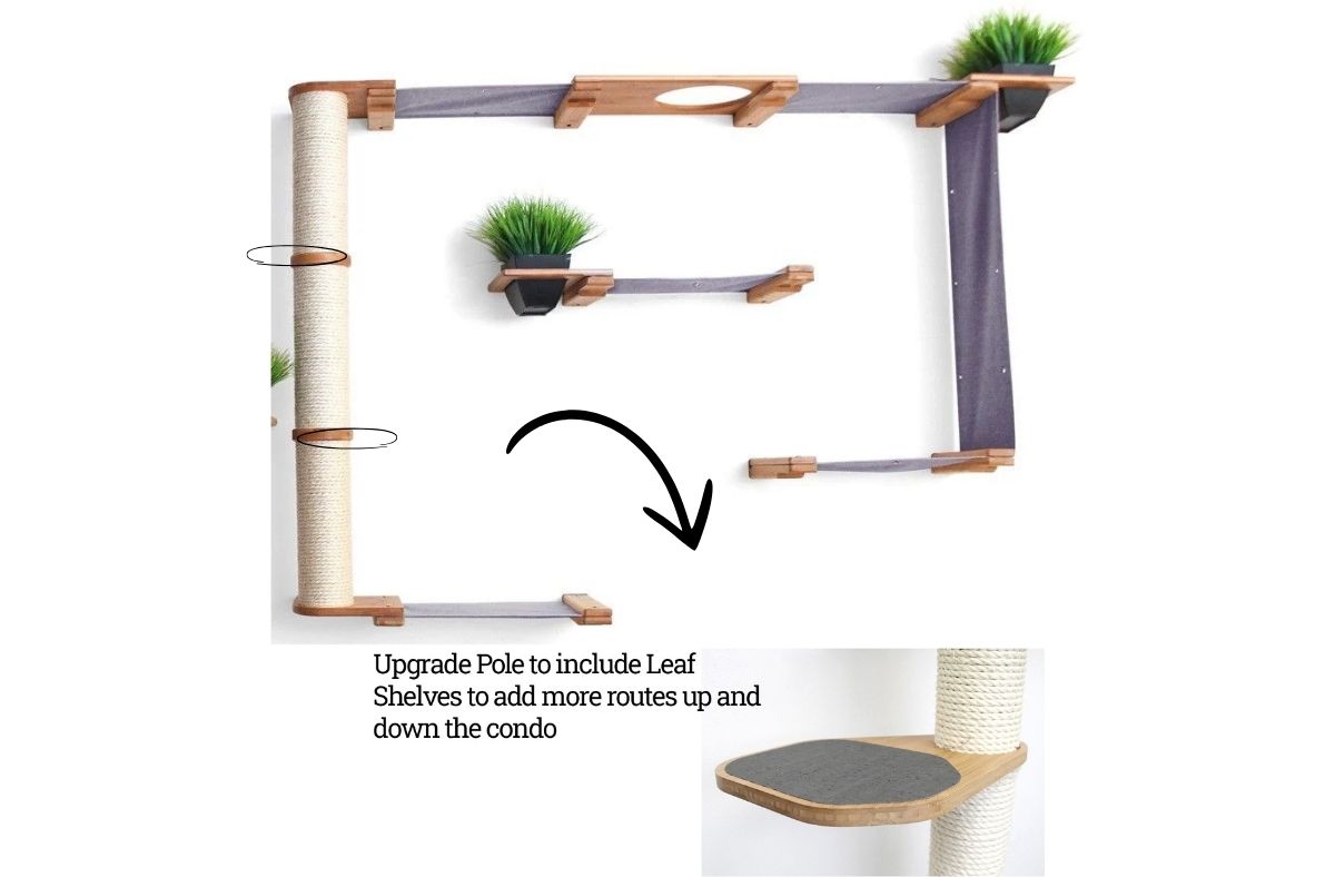 The Gardens - Modern Cat Tree with Plants