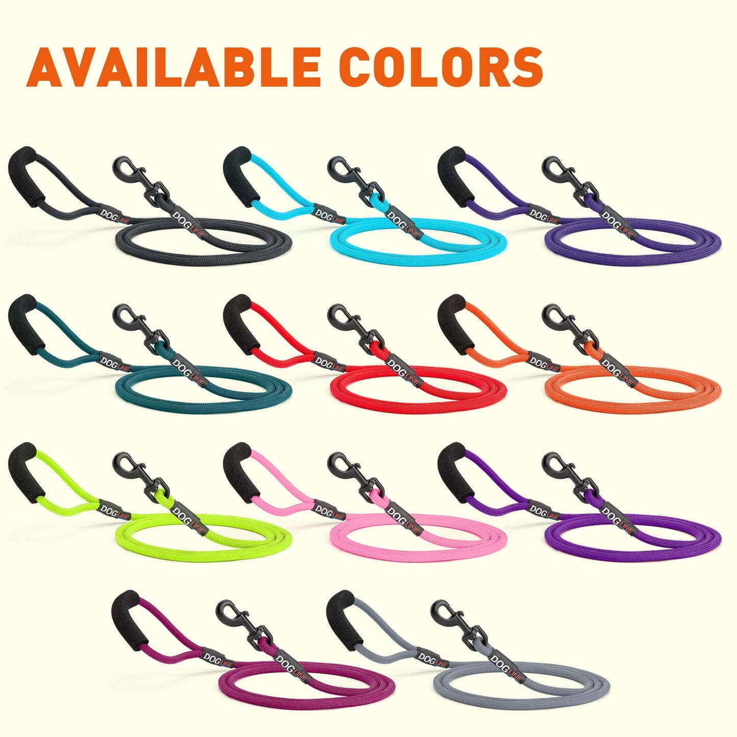 Nylon Round Dog Lead