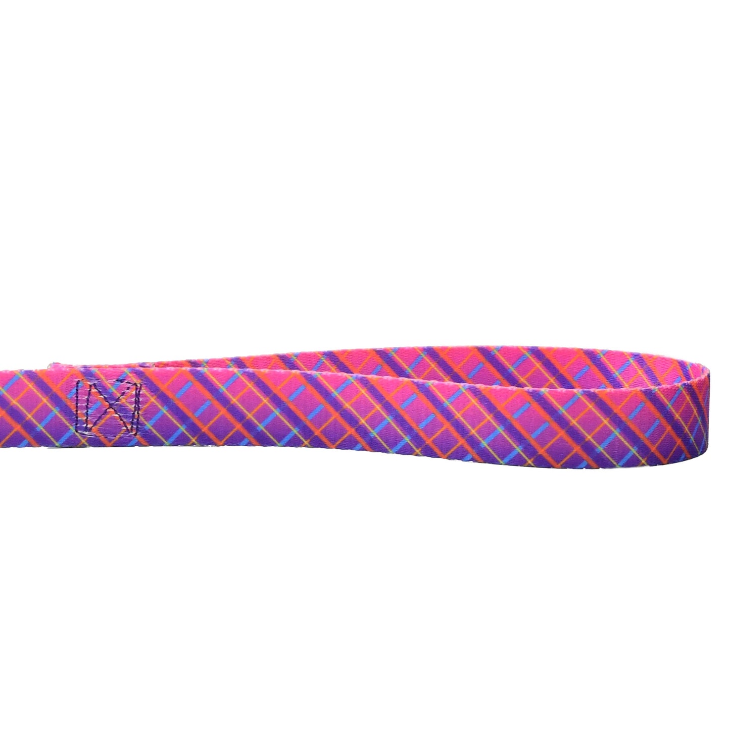 Neon Sunrise Pink Plaid Dog Leash – EarthStyle