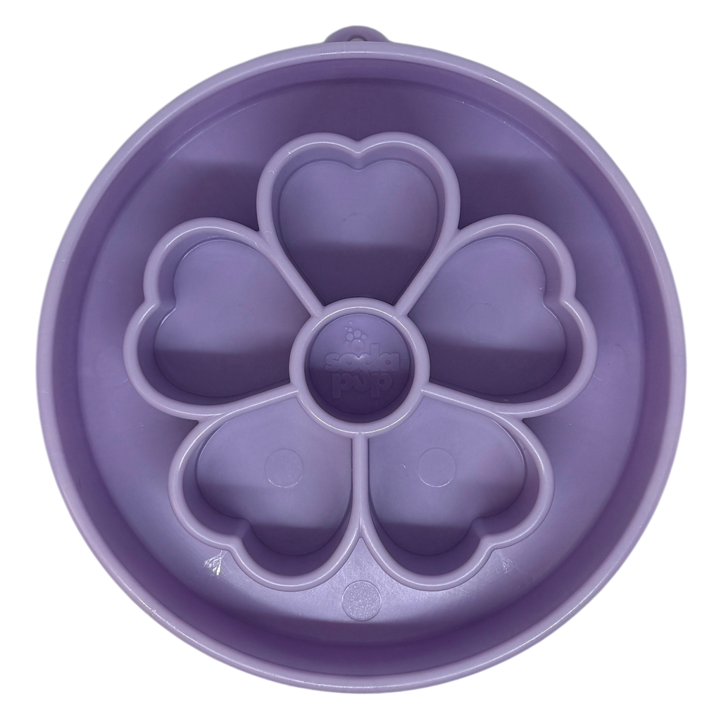 Flower eBowl Deep Slow Feeder Dog Bowl for Enrichment | USA Made