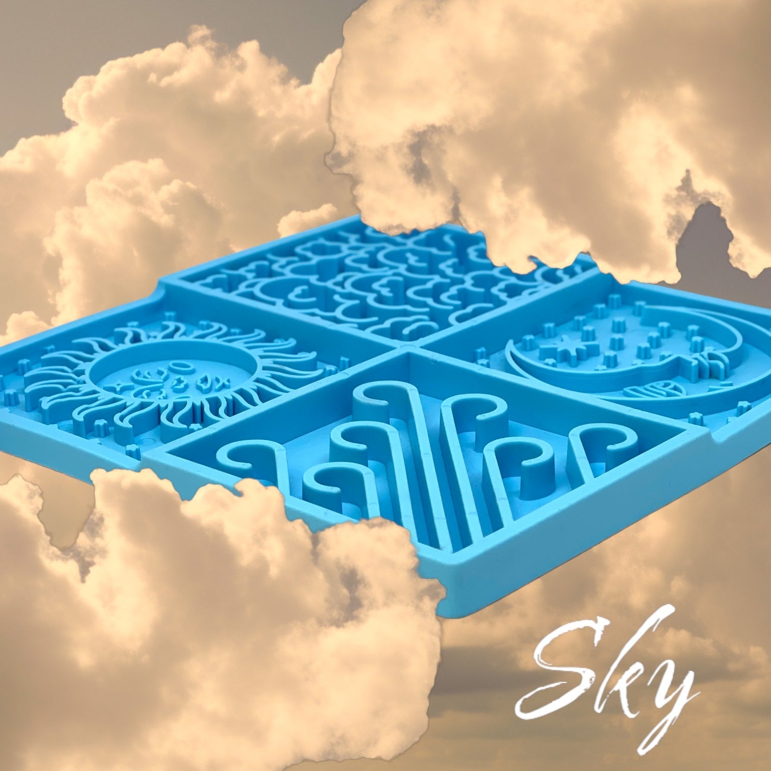 Sky eMat - Enrichment Lick Mat for Dogs and Cats | Celestial Design | SodaPup