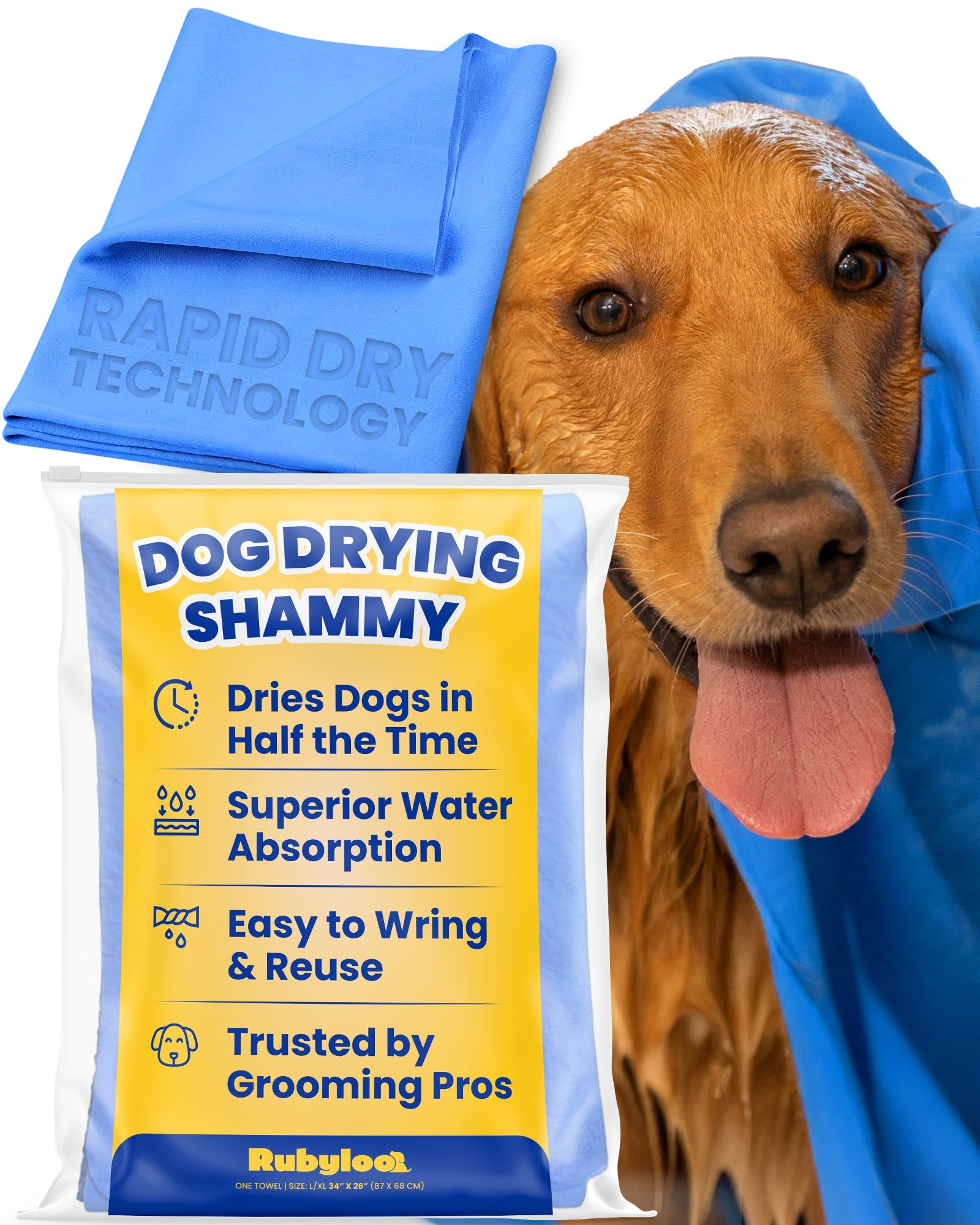 Dog Drying Shammy Towel