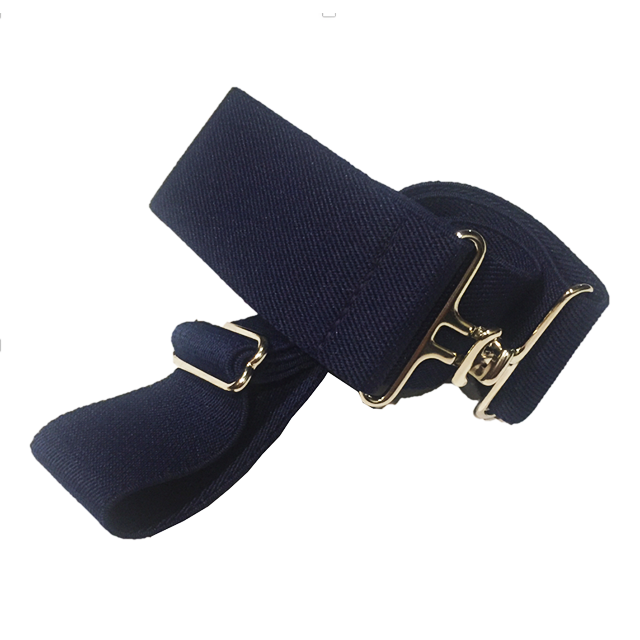 Navy + Silver Elastic Belt