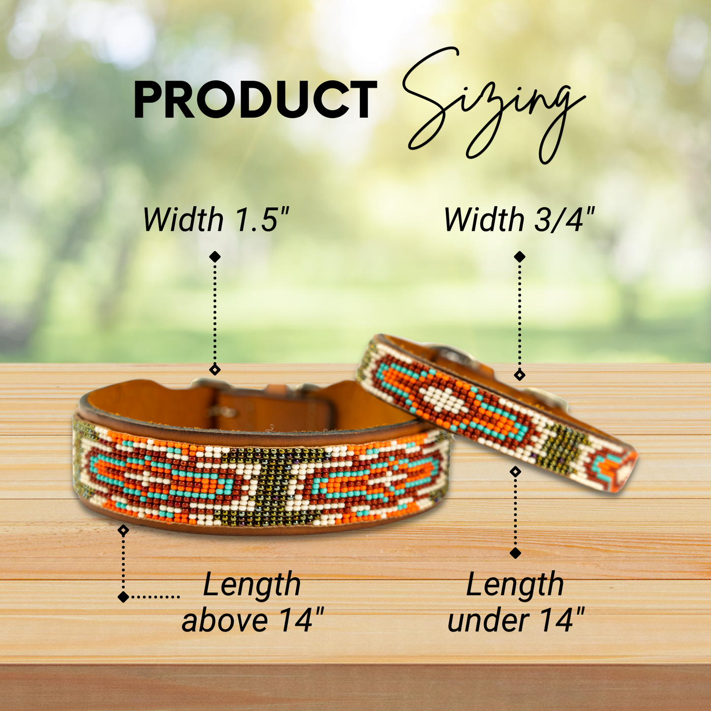 Boho Chic Sambboho dog collar