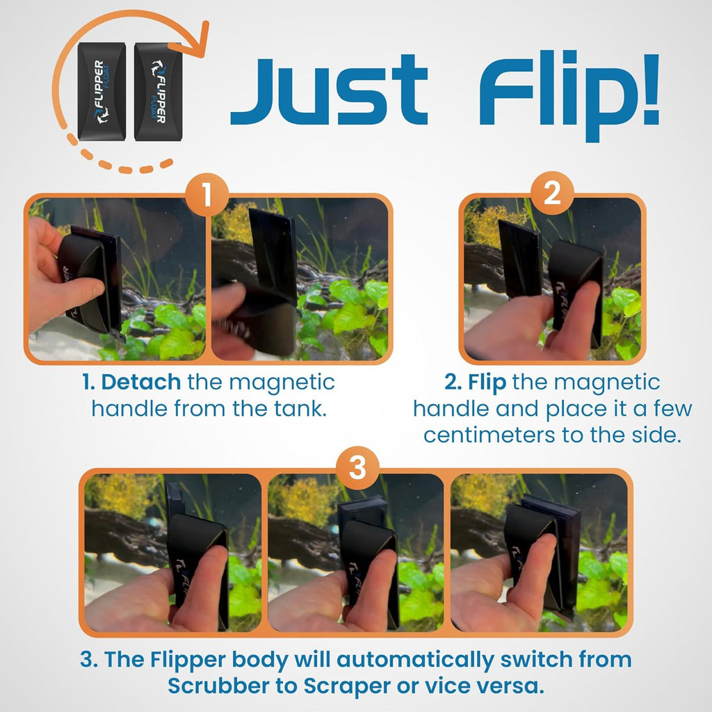 Flipper FLOAT 2 in 1 Magnetic Aquarium Algae Cleaner (Standard)